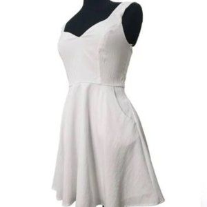Mi Ami White Mini Dress, size M, white